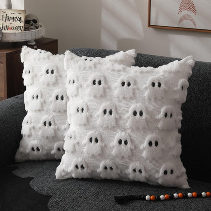 Spero Kussenhoes Bank - Pluche 3D Spookdesign, Machinewasbaar 1