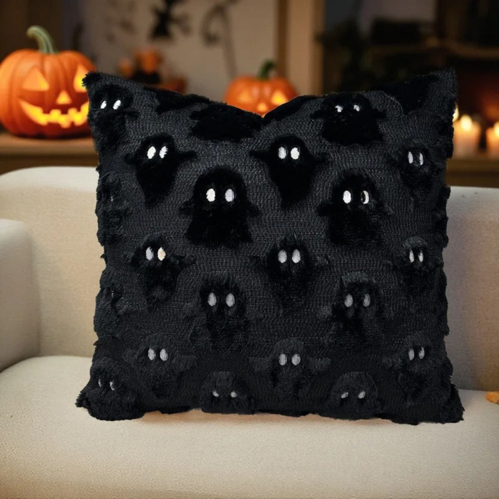 Spero Kussenhoes Bank - Pluche 3D Spookdesign, Machinewasbaar 4
