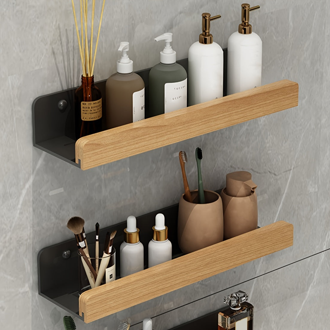 StarkesTett Wandplank - Zwevend Smeedijzer, Modern en Ruimtebesparend 0