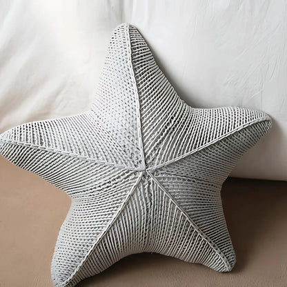 Sterra Sierkussen - Handgebreid Zeesterontwerp 51x51 cm, Comfortabel Kussenhoes 6