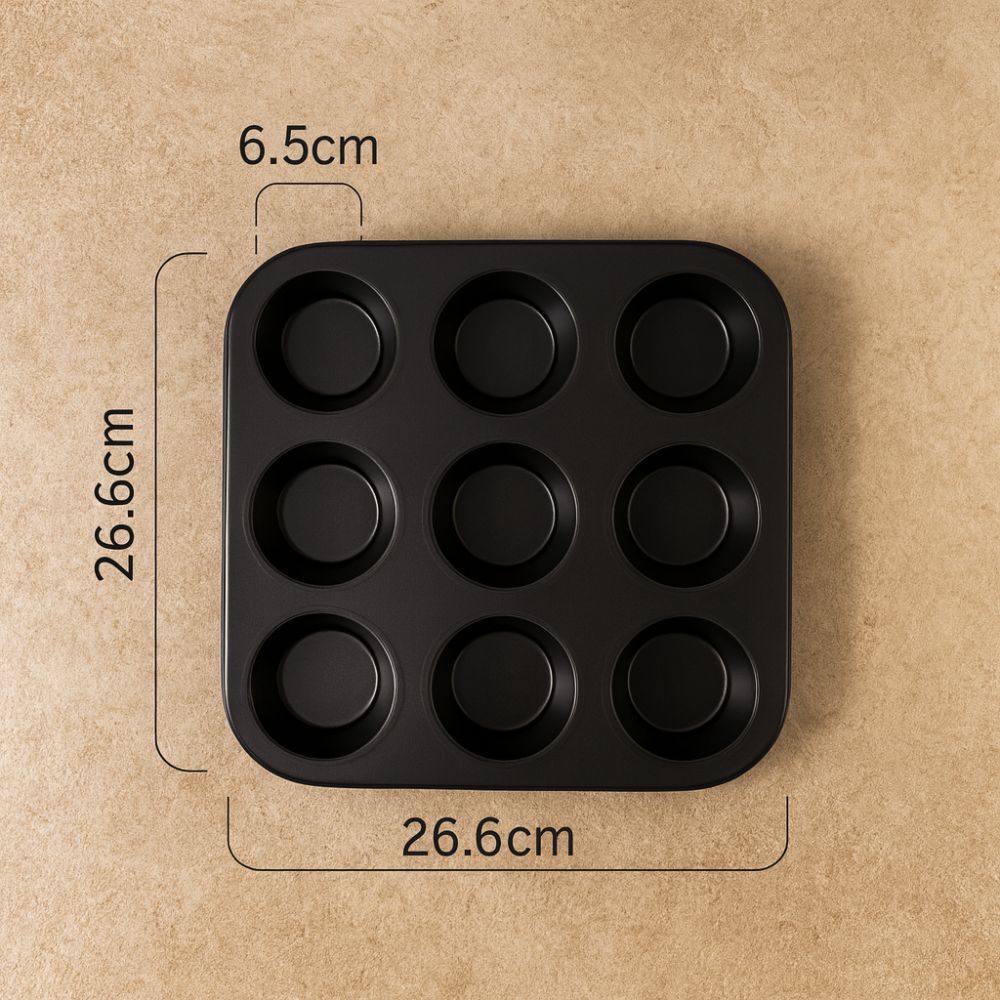 BakeNest™ – Antiaanbak Muffin Bakvorm – Cupcake Muffin Bakplaat