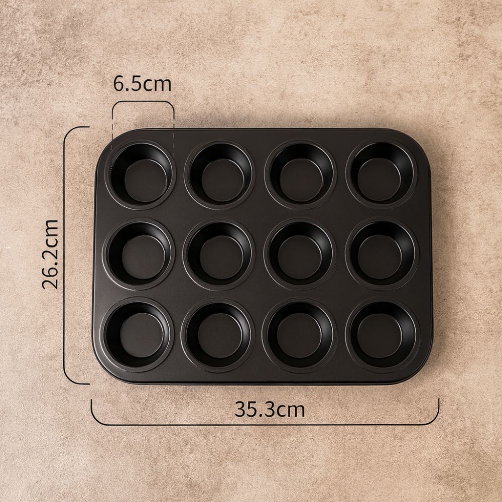 BakeNest™ – Antiaanbak Muffin Bakvorm – Cupcake Muffin Bakplaat