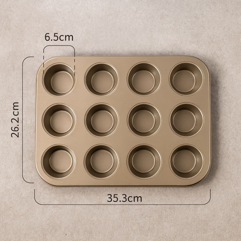 BakeNest™ – Antiaanbak Muffin Bakvorm – Cupcake Muffin Bakplaat