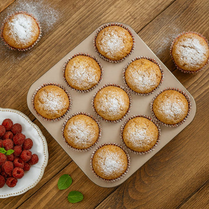 BakeNest™ – Antiaanbak Muffin Bakvorm – Cupcake Muffin Bakplaat