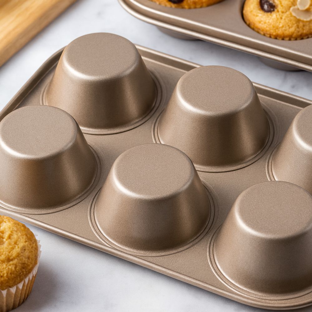 BakeNest™ – Antiaanbak Muffin Bakvorm – Cupcake Muffin Bakplaat