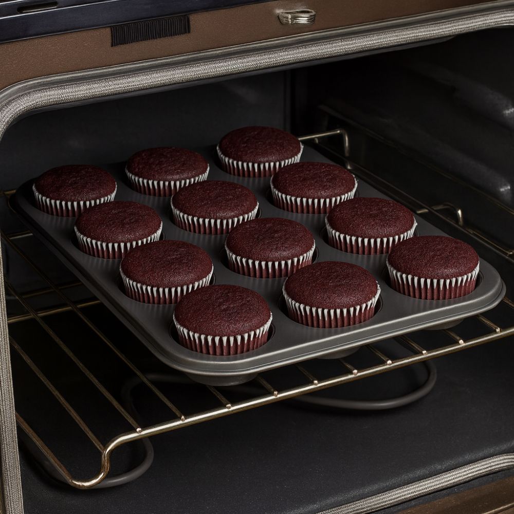 BakeNest™ – Antiaanbak Muffin Bakvorm – Cupcake Muffin Bakplaat
