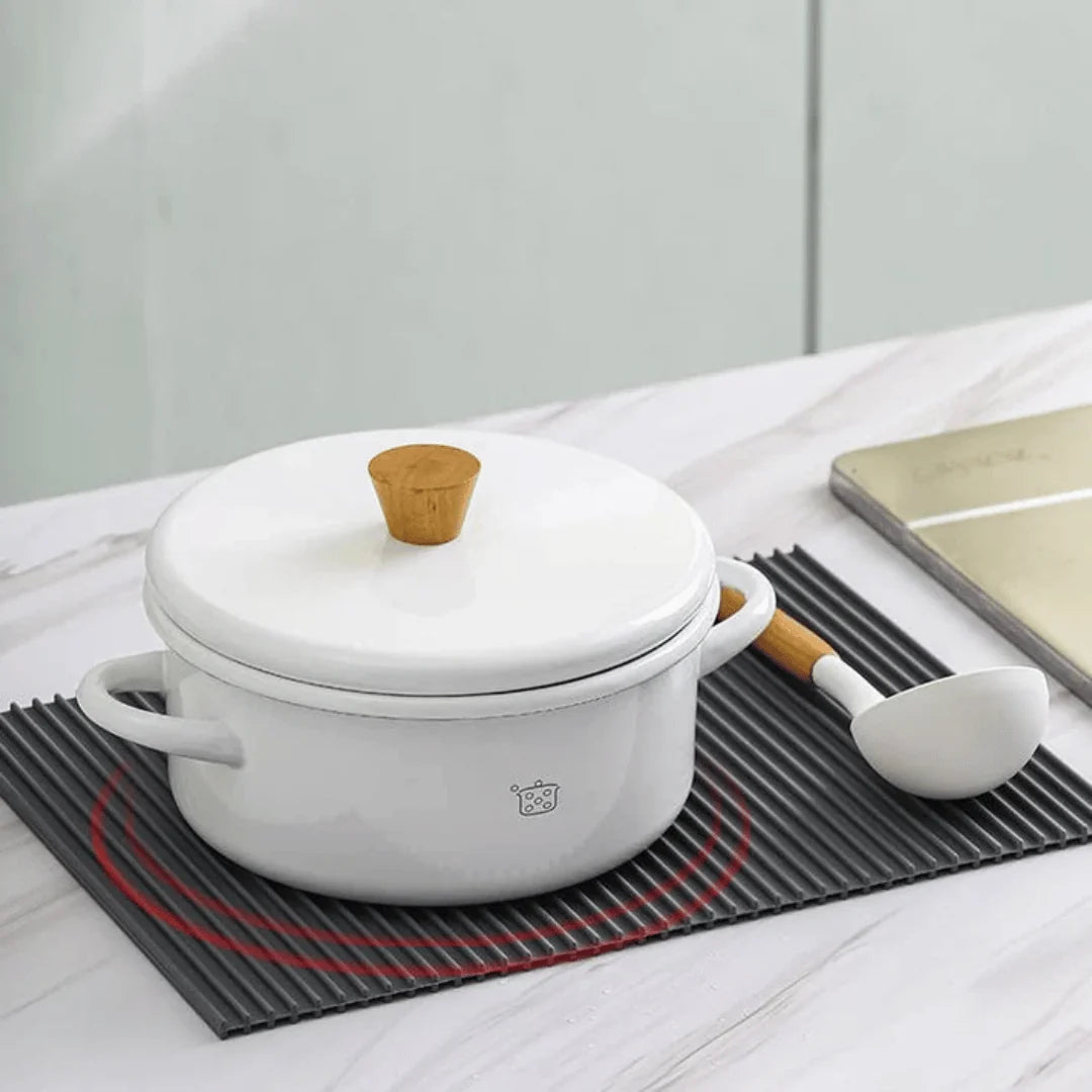 Tairo Antislipmat - Siliconen, Universele Pasvorm voor Veilig Koken 2