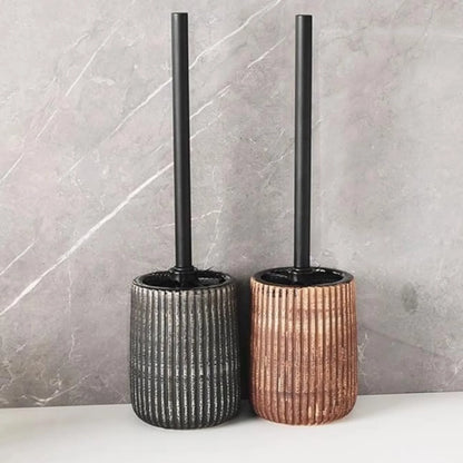Tero Toiletborstel en Houder Set - Gestructureerd Keramiek, Elegant Design 3