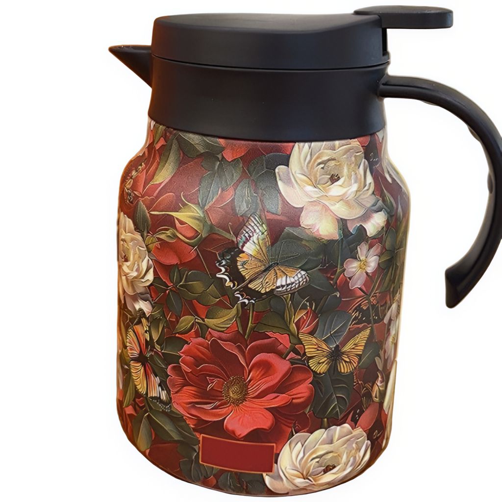 Tetra Theepot - Dubbelwandig RVS met Ingebouwde Zeef, 1000 ml 1
