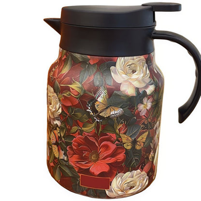 Tetra Theepot - Dubbelwandig RVS met Ingebouwde Zeef, 1000 ml 1