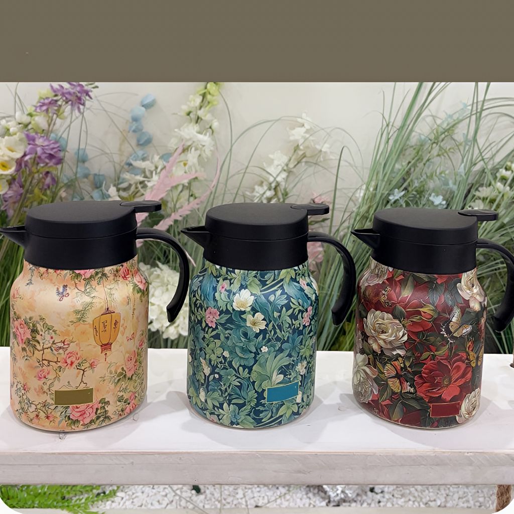 Tetra Theepot - Dubbelwandig RVS met Ingebouwde Zeef, 1000 ml 8