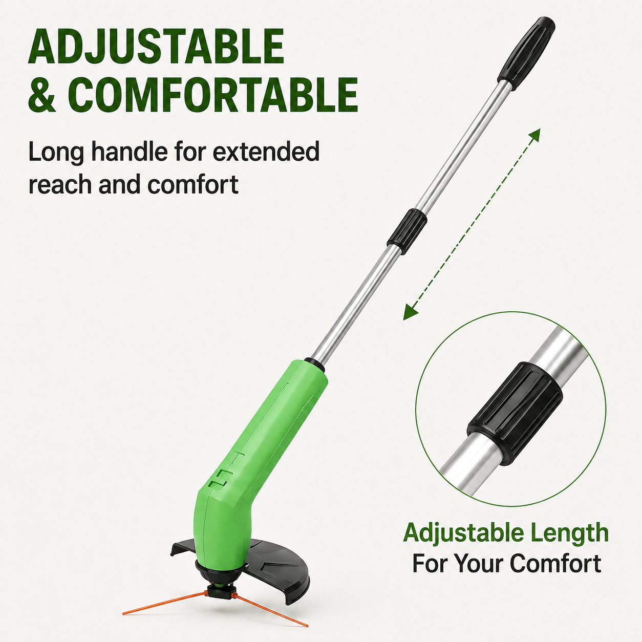 TrimMaster Grastrimmer Accu - Draadloos, Lichtgewicht en Verstelbaar 4