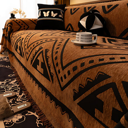 Triton Bankhoes - Chenille, Tribale Geometrische Patronen 3
