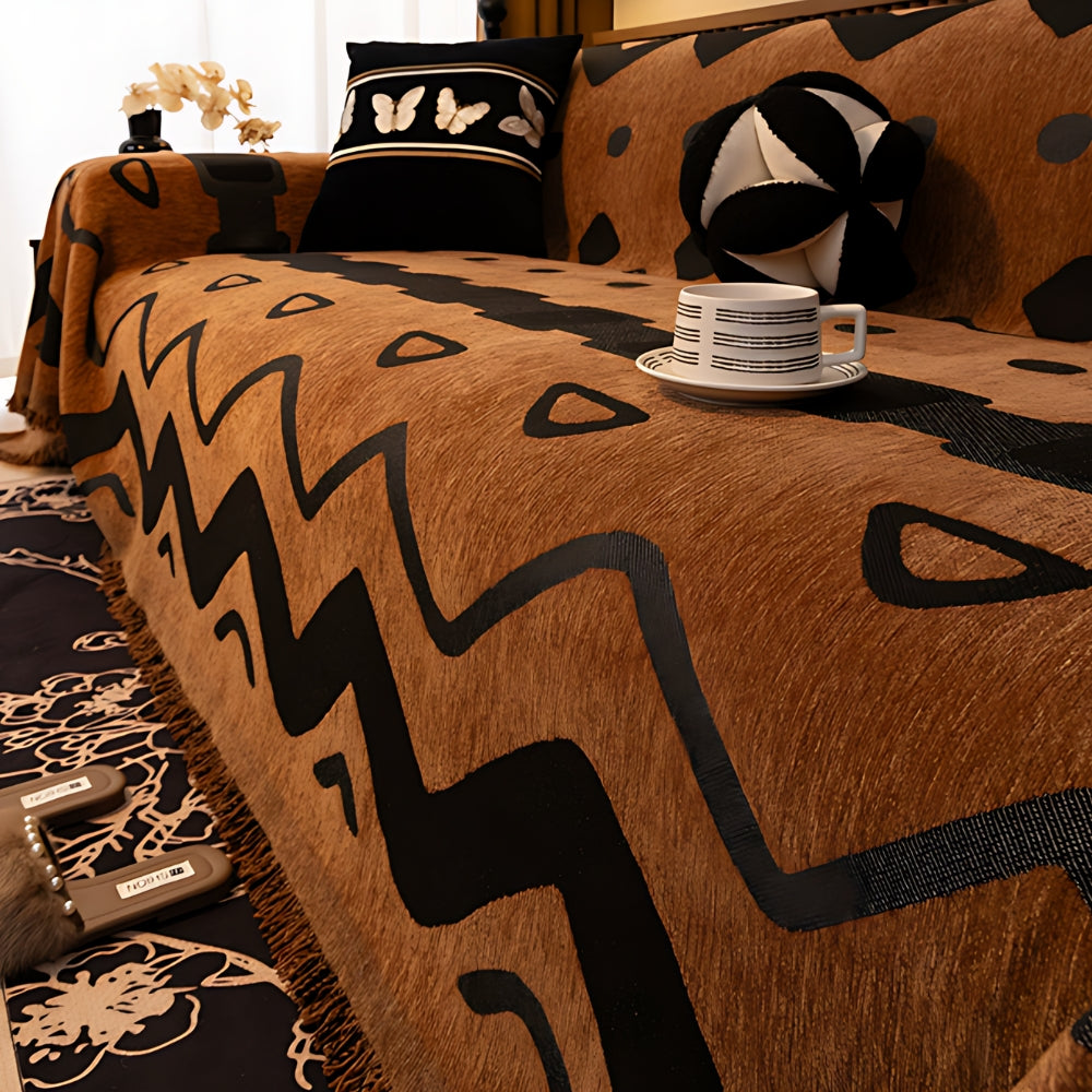 Triton Bankhoes - Chenille, Tribale Geometrische Patronen 6