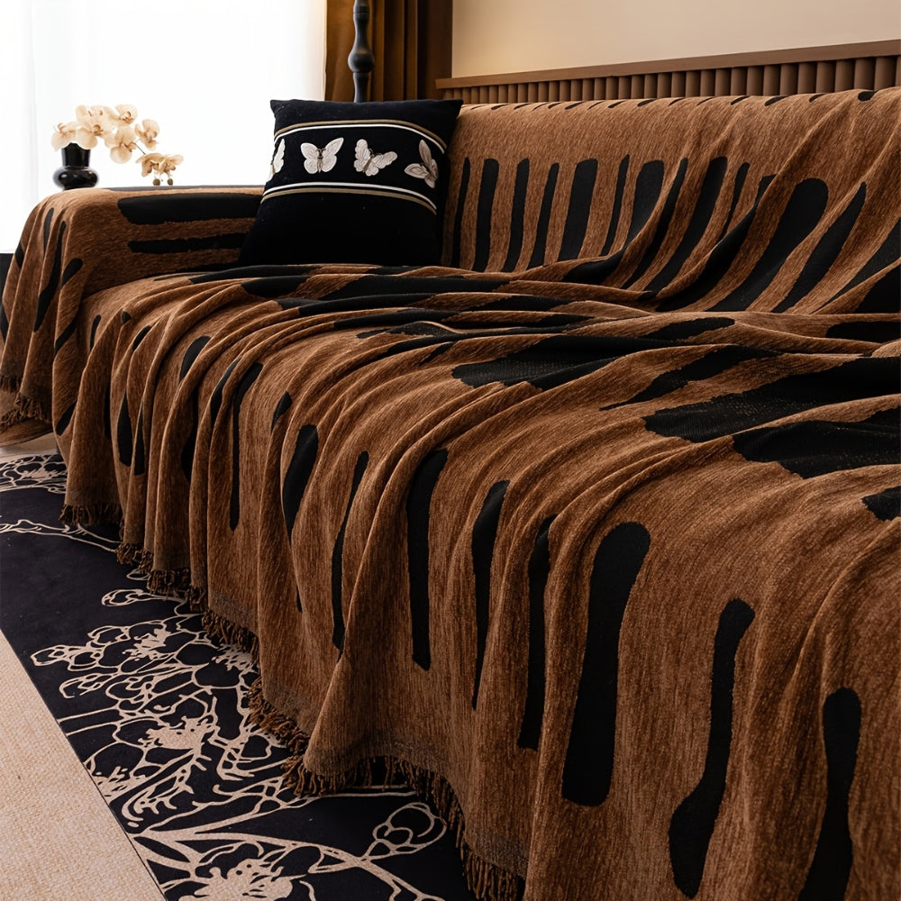 Triton Bankhoes - Chenille, Tribale Geometrische Patronen 8