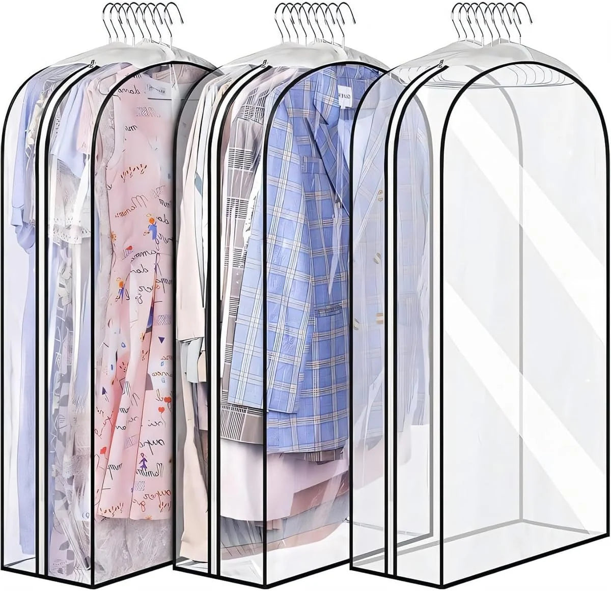 Triton Kledinghoezen Set - Waterdicht PEVA, Zijrits, 6 Stuks 1