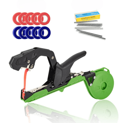 TieFastPro™ – Plant Bindapparaat met Tape Klemmen – Snelle Steun Bevestiging