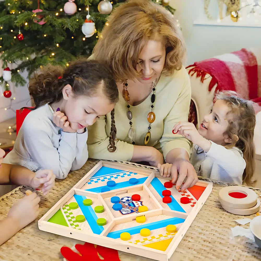 BoardSmart™ – 2-in-1 strategiespel – Houten leerspel