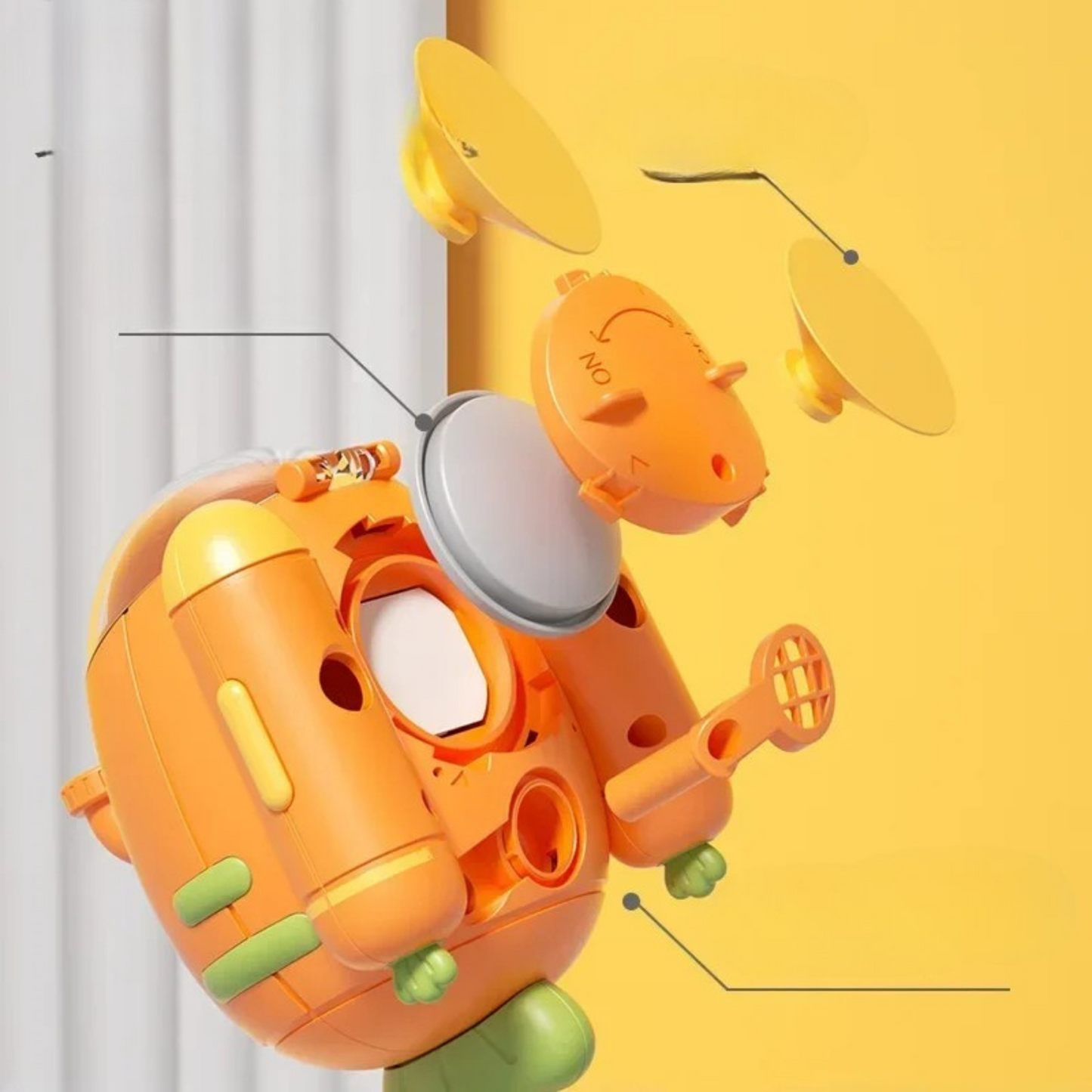 RadishDive™ – Onderzeese Douchepret voor Kinderen – Speels Badspeelgoed