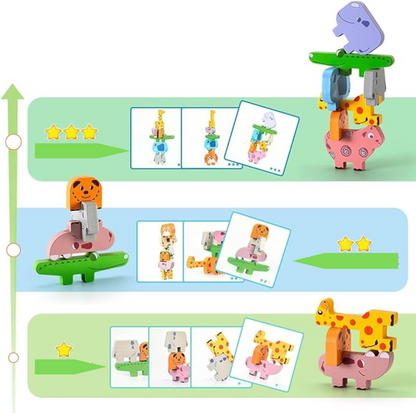 AnimalPals™ – Stapelbare houten dieren spel – Leren & Spelen