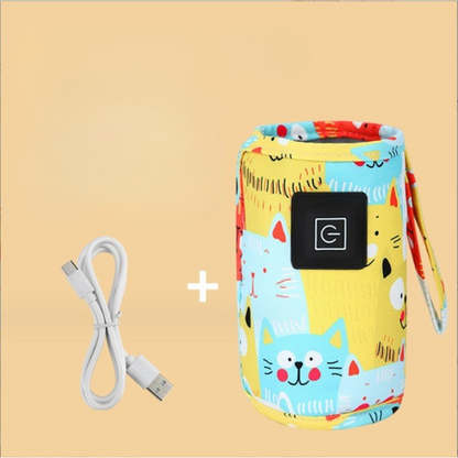 WarmEase™ – Draagbare Flessenwarmer met USB – Praktisch voor Onderweg