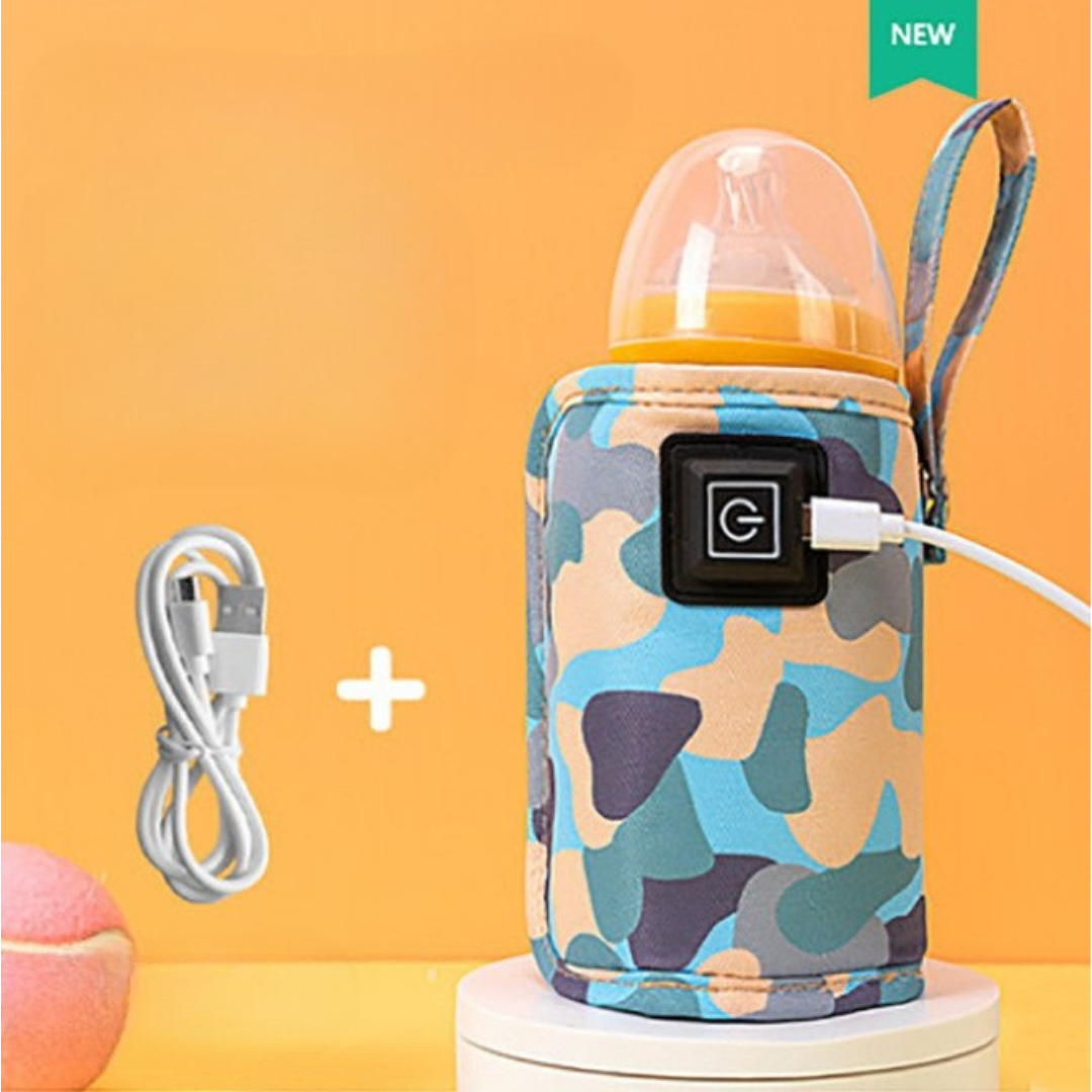 WarmEase™ – Draagbare Flessenwarmer met USB – Praktisch voor Onderweg
