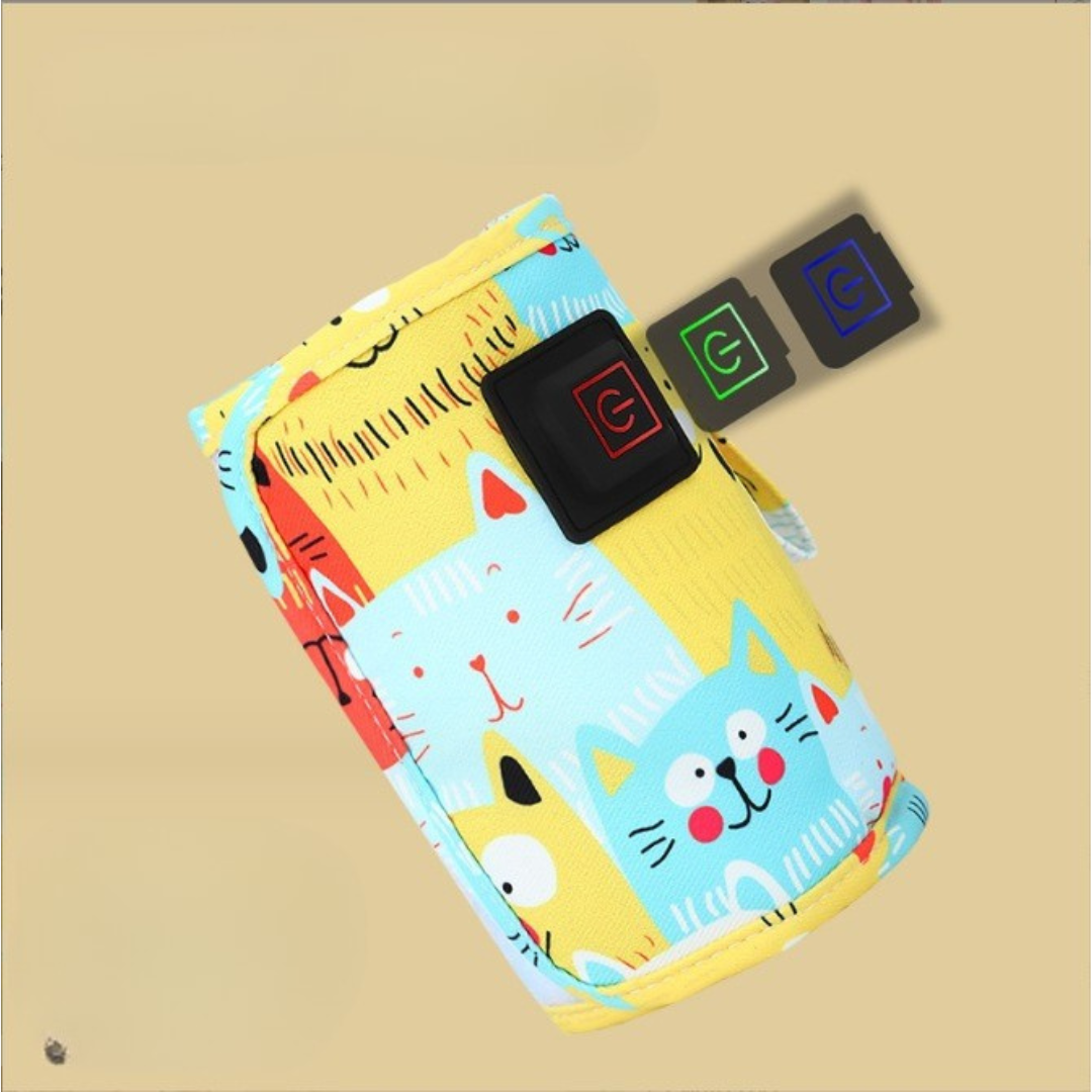 WarmEase™ – Draagbare Flessenwarmer met USB – Praktisch voor Onderweg