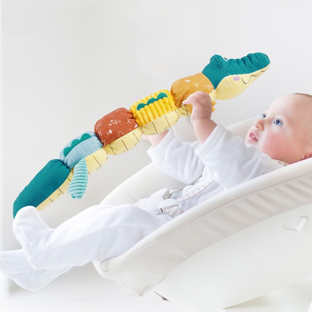 Sensory Croco™ – Stimuleert de zintuigen  – Rammelaar krokodil
