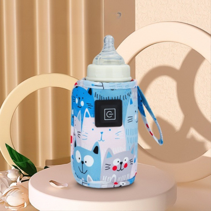 WarmEase™ – Draagbare Flessenwarmer met USB – Praktisch voor Onderweg