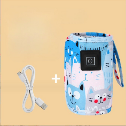 WarmEase™ – Draagbare Flessenwarmer met USB – Praktisch voor Onderweg