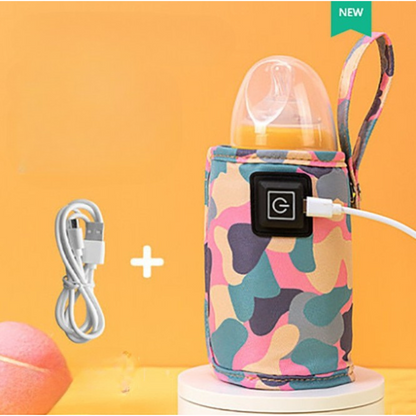 WarmEase™ – Draagbare Flessenwarmer met USB – Praktisch voor Onderweg
