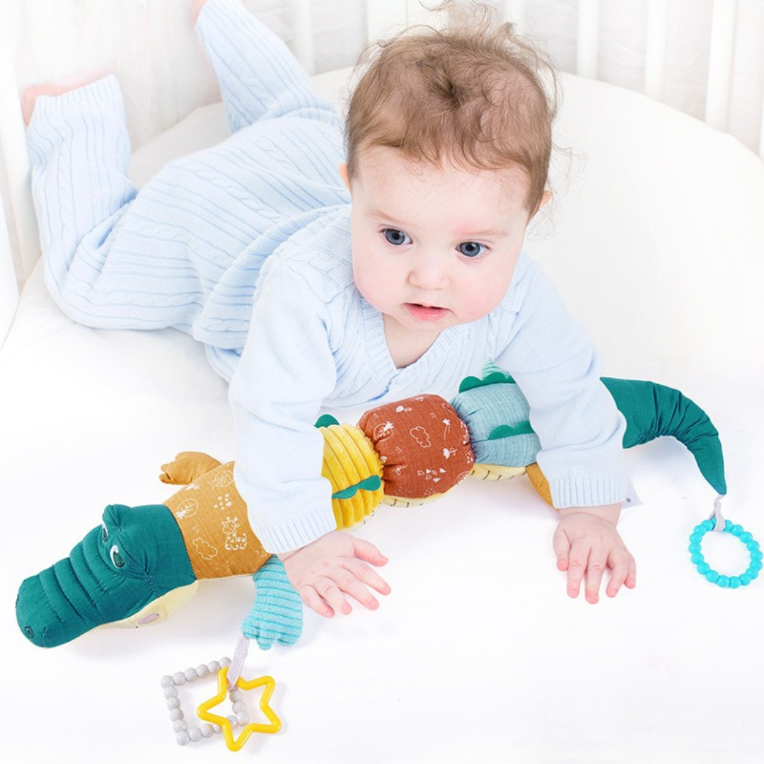 Sensory Croco™ – Stimuleert de zintuigen  – Rammelaar krokodil