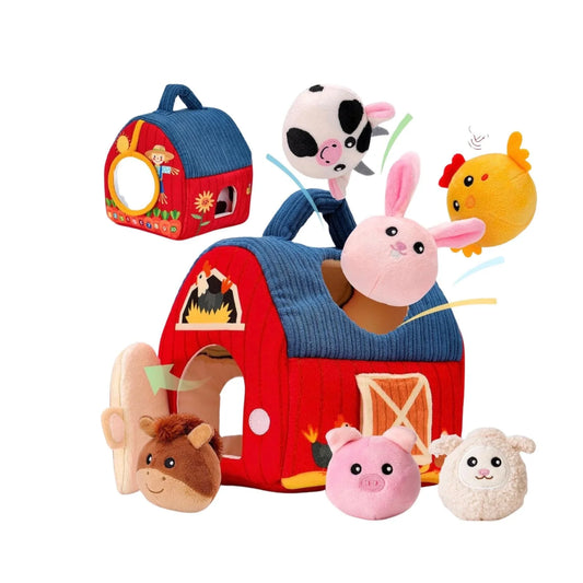 BoerderijVriendjes™ – Zachte Boerderijset voor Peuters – Knuffelige Dieren &amp; Fantasierijk Spel