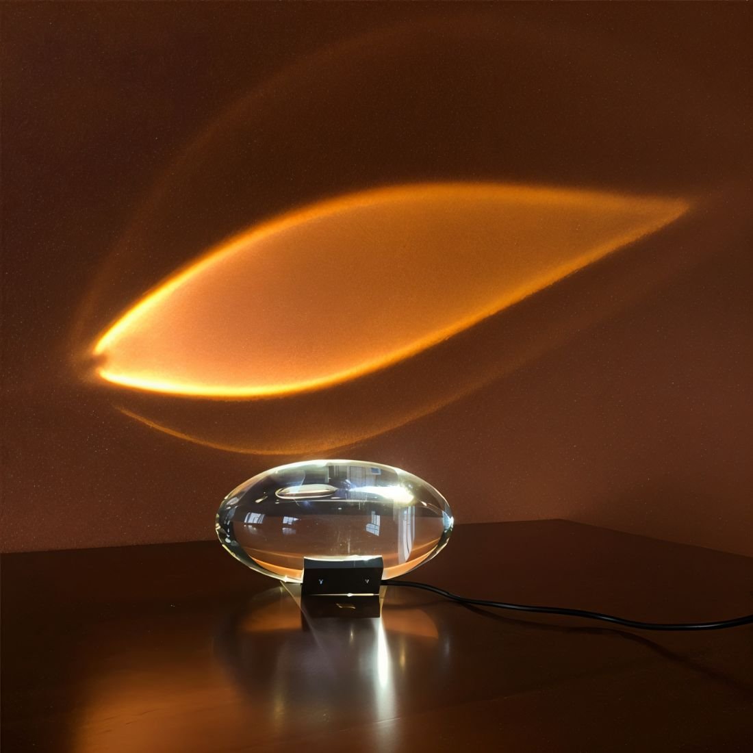 Vela Tafellamp - Transparant Glas, LED met Instelbare Helderheid 0