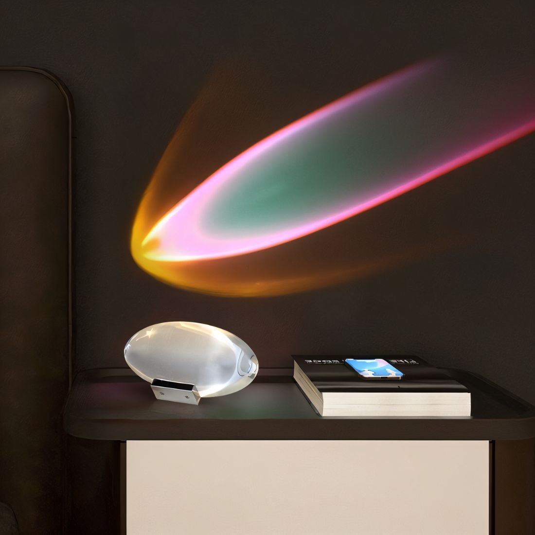 Vela Tafellamp - Transparant Glas, LED met Instelbare Helderheid 3