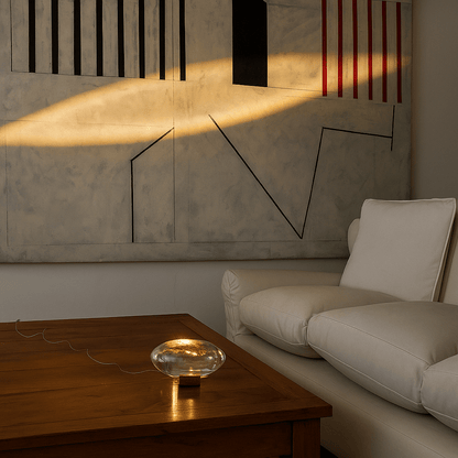 Vela Tafellamp - Transparant Glas, LED met Instelbare Helderheid 4