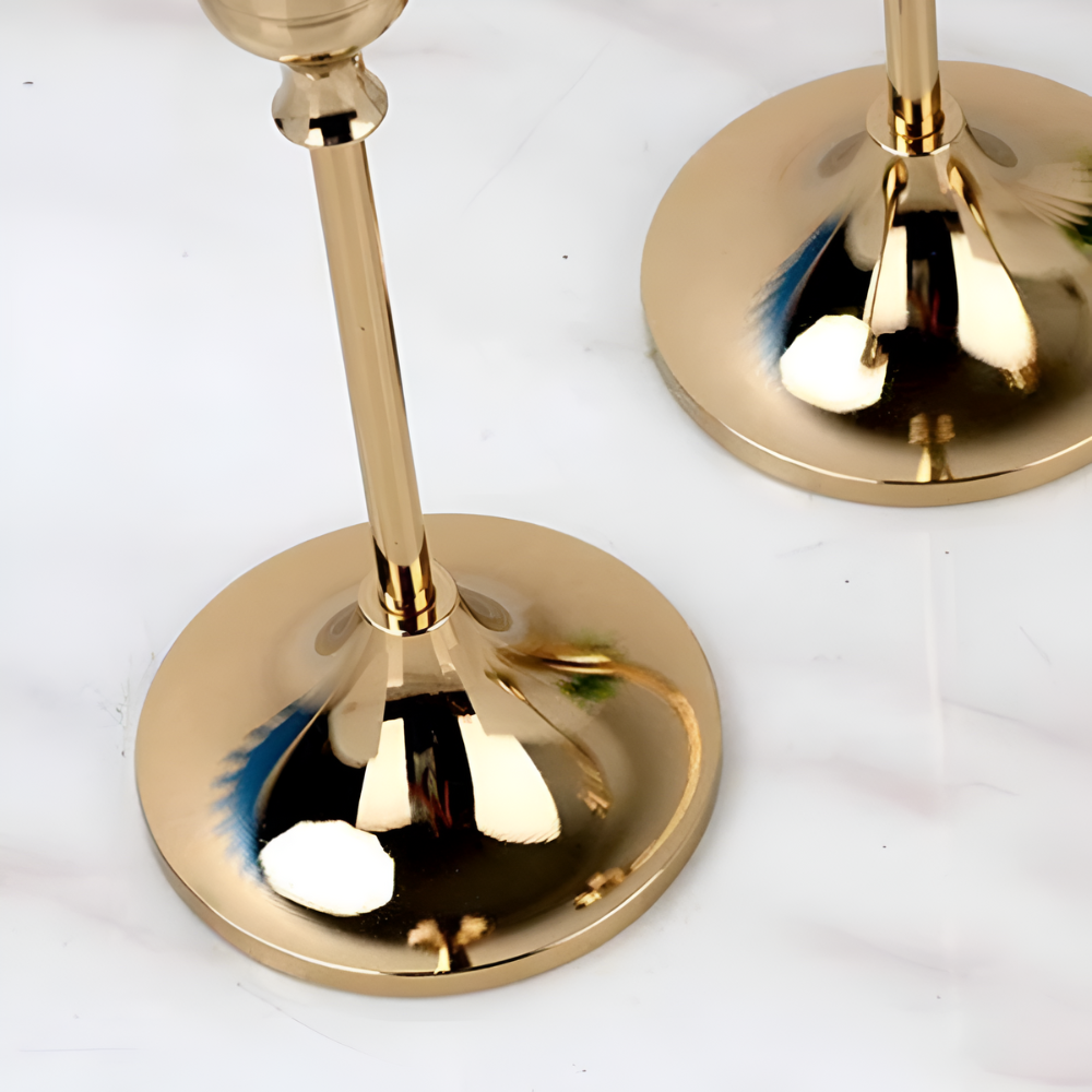 Vento Kaarsenhouder Set - Koper, Vintage Design 3-delig 8