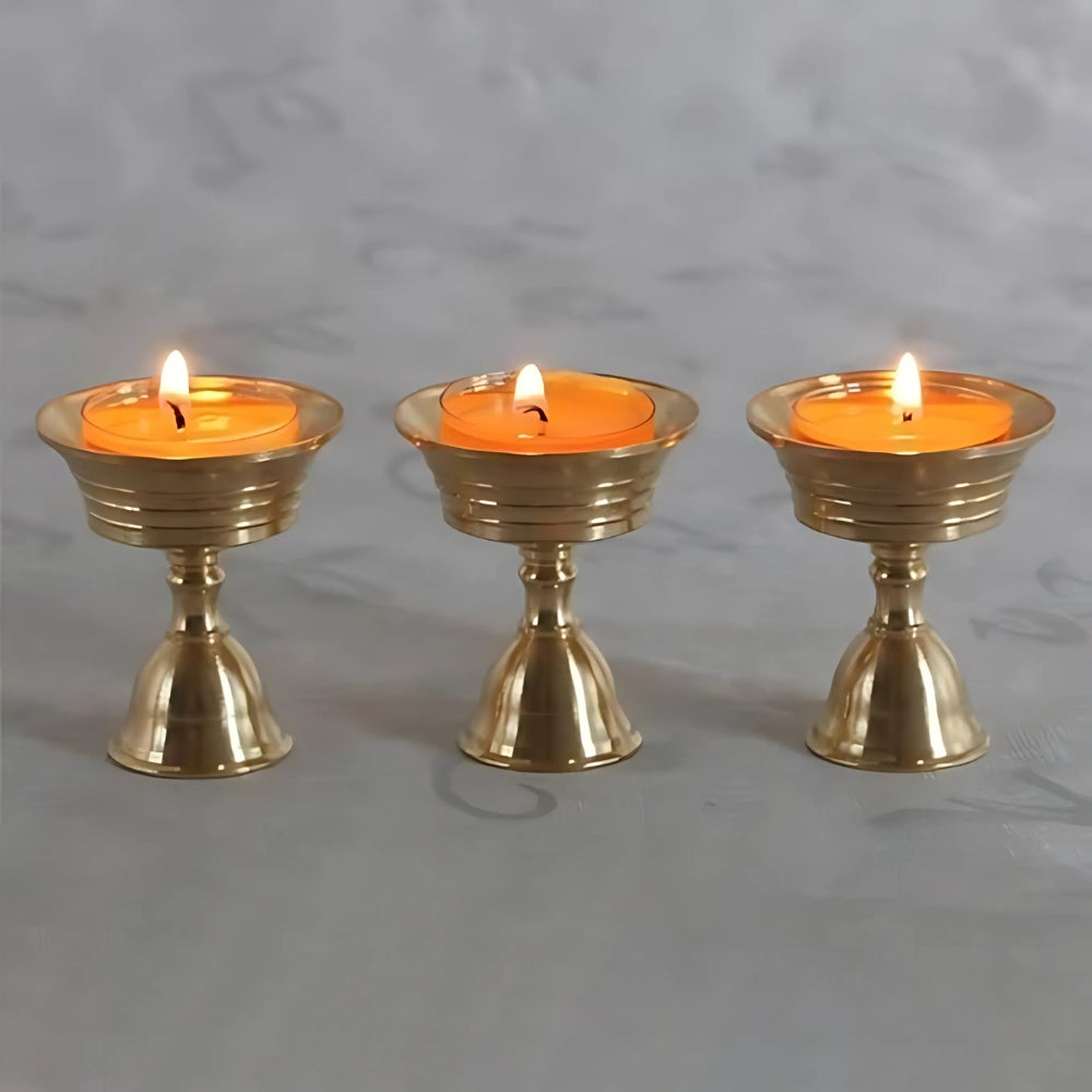 Vento Kandelaar - Hooggepolijst Koper, Vintage Goudkleurig Accent 6