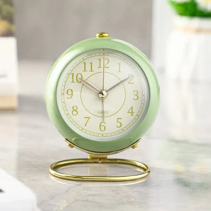 Vento Stille Wekker - Vintage Design met Nachtlampje 3