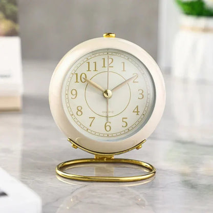 Vento Stille Wekker - Vintage Design met Nachtlampje 4