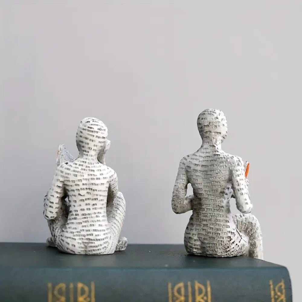 Vera Plankdecoratie - Duurzame Hars, Lezende Vrouw 2