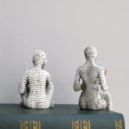 Vera Plankdecoratie - Duurzame Hars, Lezende Vrouw 2
