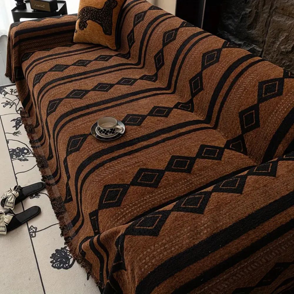 Vibe Tide Bankhoes - Microvezelmix, Boho Design voor Hoekbank 0