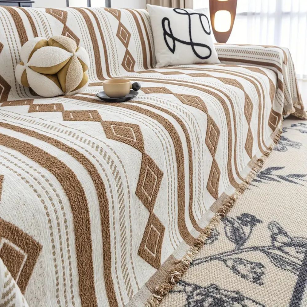 Vibe Tide Bankhoes - Microvezelmix, Boho Design voor Hoekbank 6