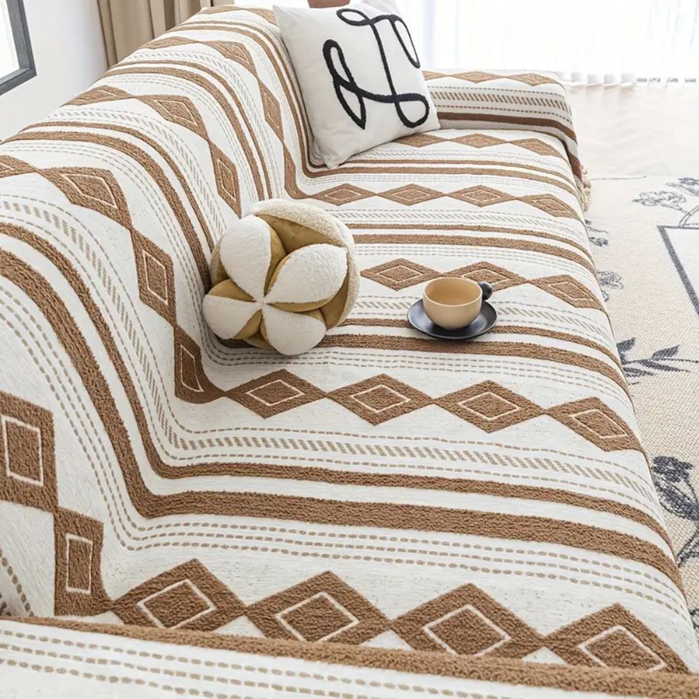 Vibe Tide Bankhoes - Microvezelmix, Boho Design voor Hoekbank 7