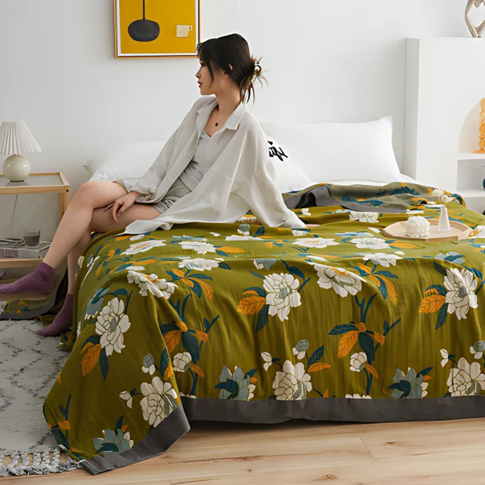 Vibrant Bloom Bankhoes - Katoen, Multifunctioneel en Omkeerbaar 2