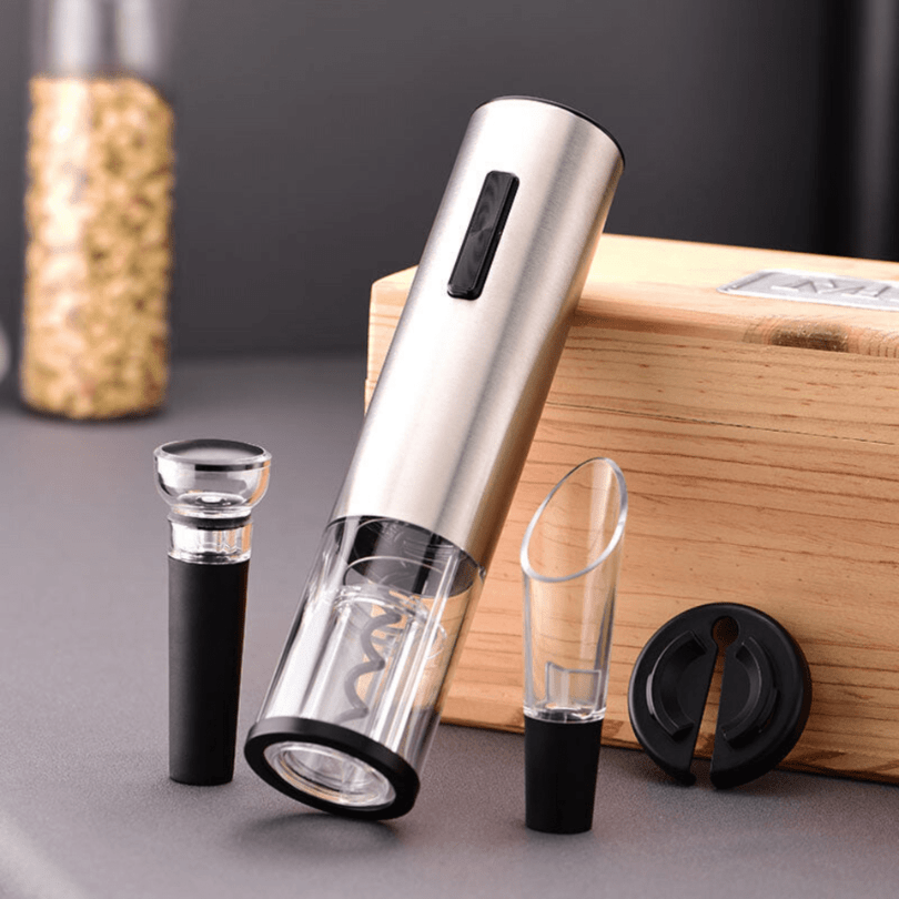 VinoLux Wijnopener Set - Elektrisch, 4-in-1 Functionaliteit 0