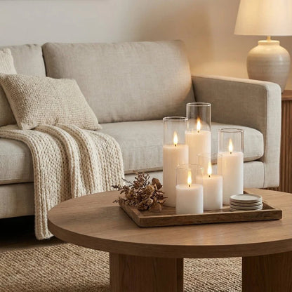 Viora LED Kaarsen Set - Vlamloos, Timerfunctie, Set van 9 Batterijgevoed 3