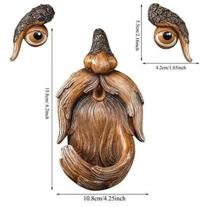 TreeTaleNest™ – Boomgezicht Vogelhuisje van Hars – Betoverende Tuin Decoratie