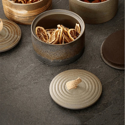 Wako Opbergpot - Japans Aardewerk met Henneptouw, Wabi-Sabi Design 2